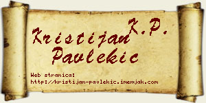 Kristijan Pavlekić vizit kartica